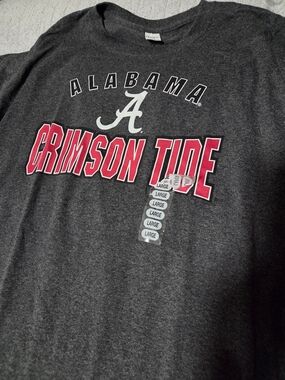 Hanes Alabama 'A' Logo Short Sleeve Tee - Charcoal Gray, Crimson, White